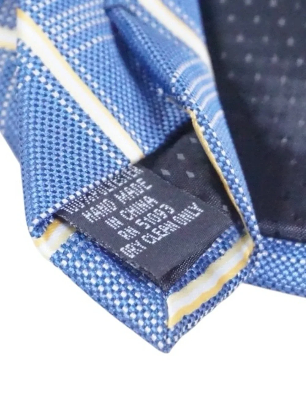 NWT Stafford Blue and Silver Diagonal Stripe Men's Tie